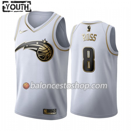 Camiseta Niños NBA Orlando Magic Terrence Ross 8 2019-20 Nike Blanco Golden Edition Swingman